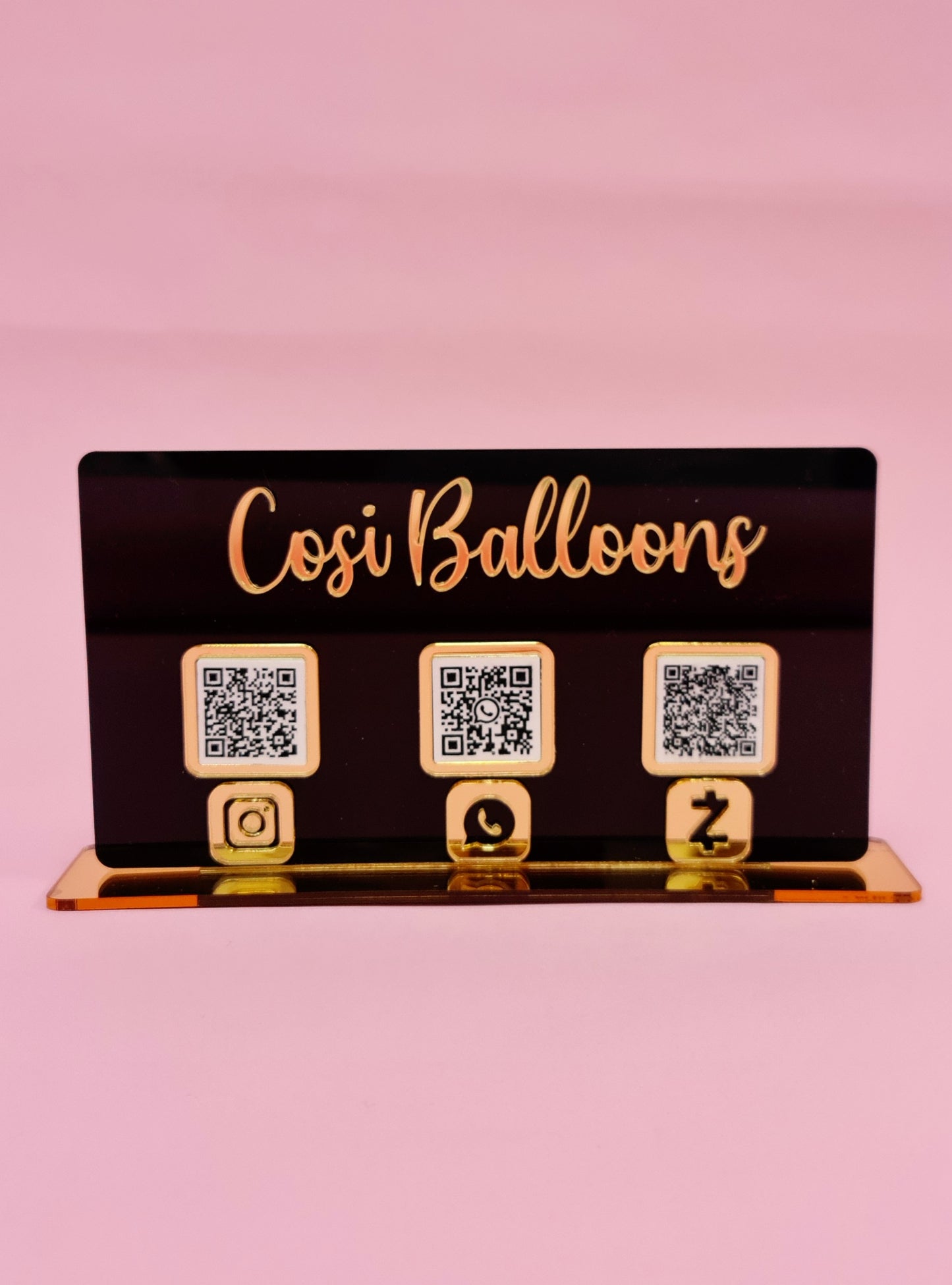 QR SIGN 8"× 5"