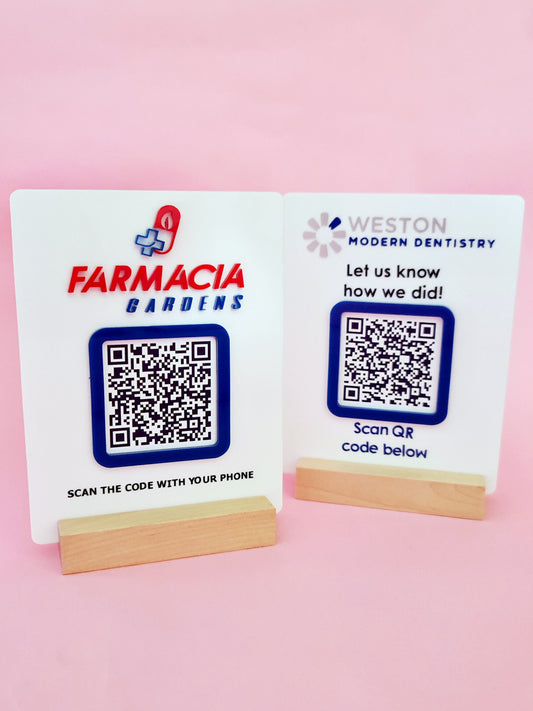 QR SIGN 6"x 5"
