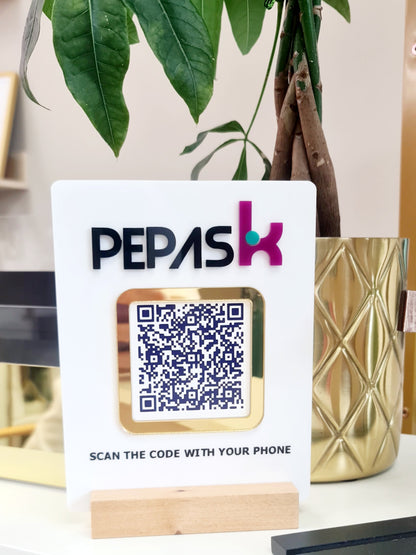 QR SIGN 6"x 5"