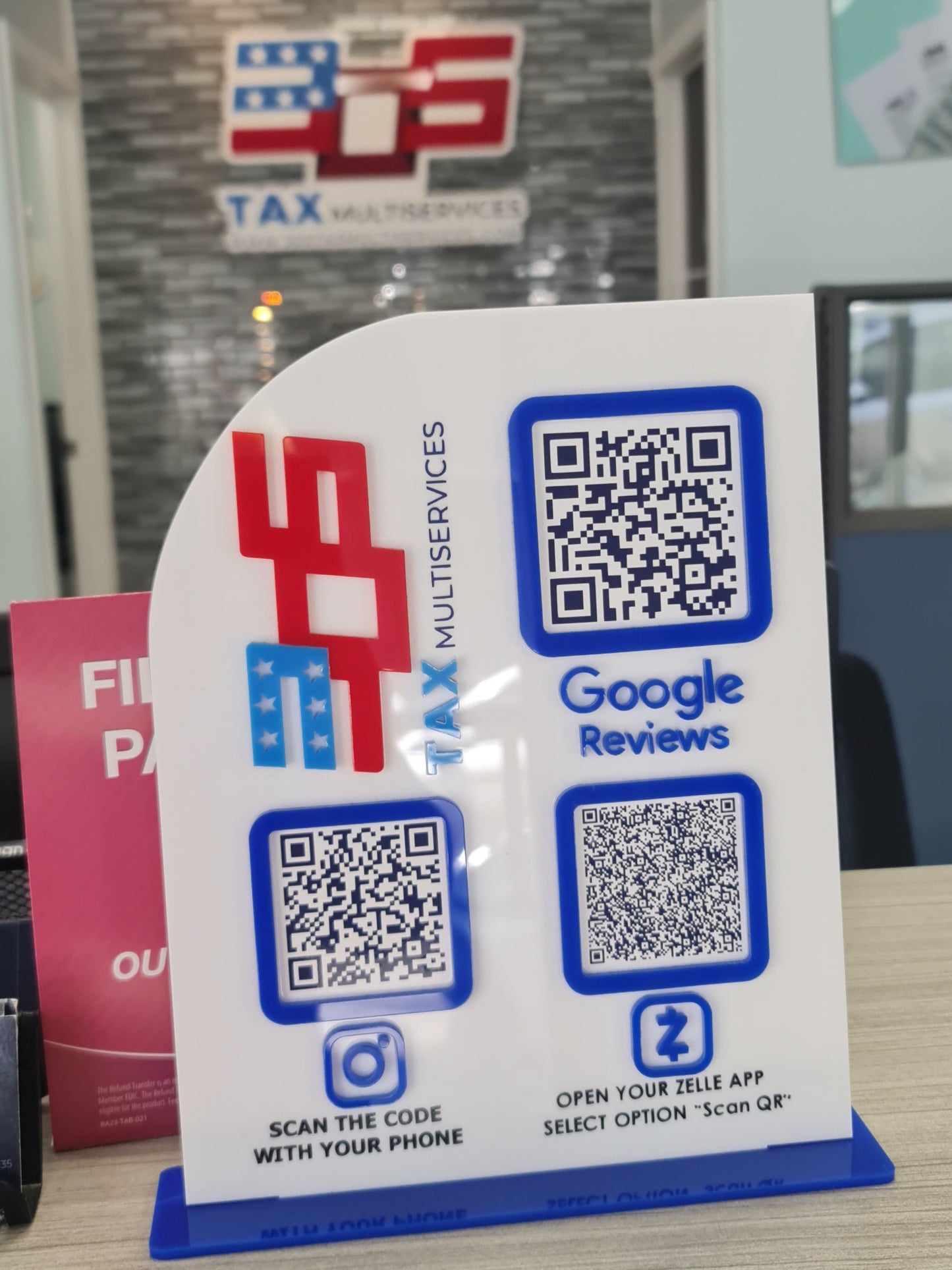 QR SIGN 10"× 7.5"